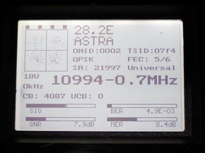 10994H  Astra 2F (Nokia 100 cm parabol)