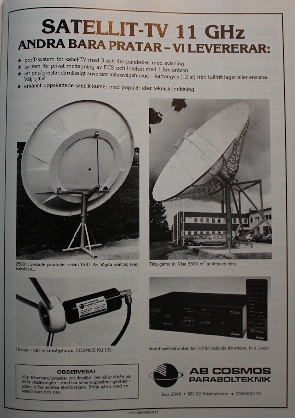 elektronikvärlden nr 3 april 1985 cosmos